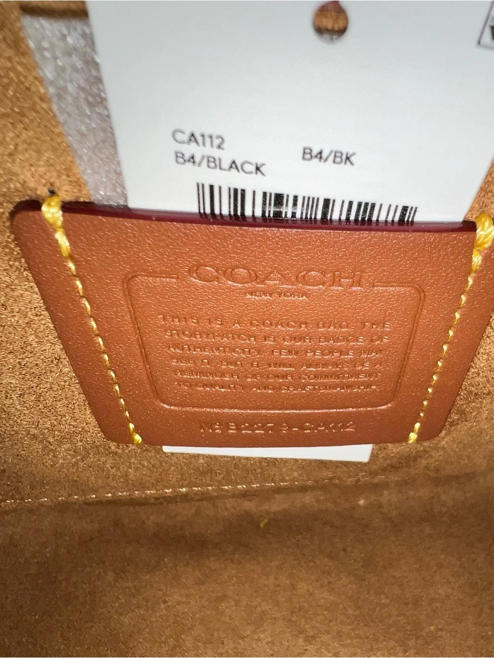 Coach Black Leather Bucket Shoulder Bag with Gold 'C' Hardware